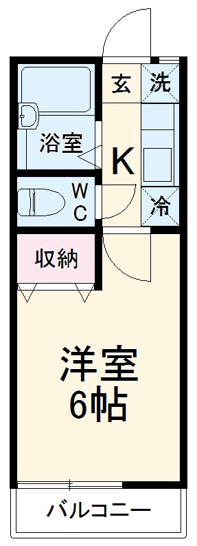 コーポ子合の間取り