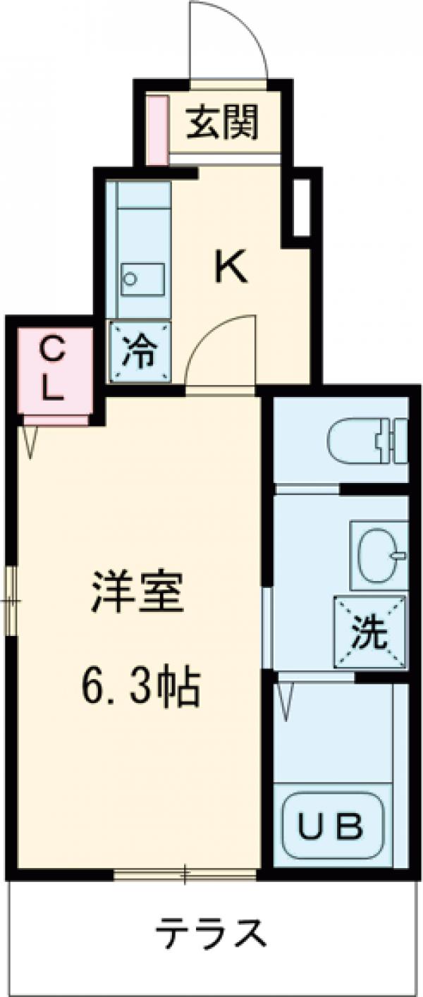 グランシャレー亀有Ⅰの間取り
