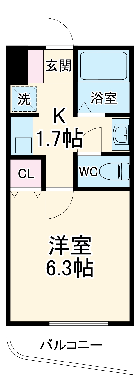 ラネージュ鷺沼・402号室の間取り