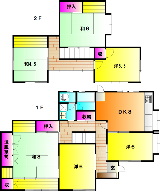 今宮4丁目戸建の間取り