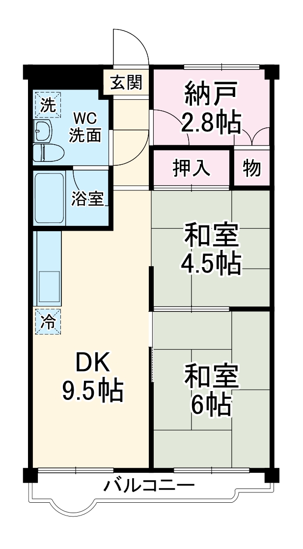 ハイツフルカワの間取り