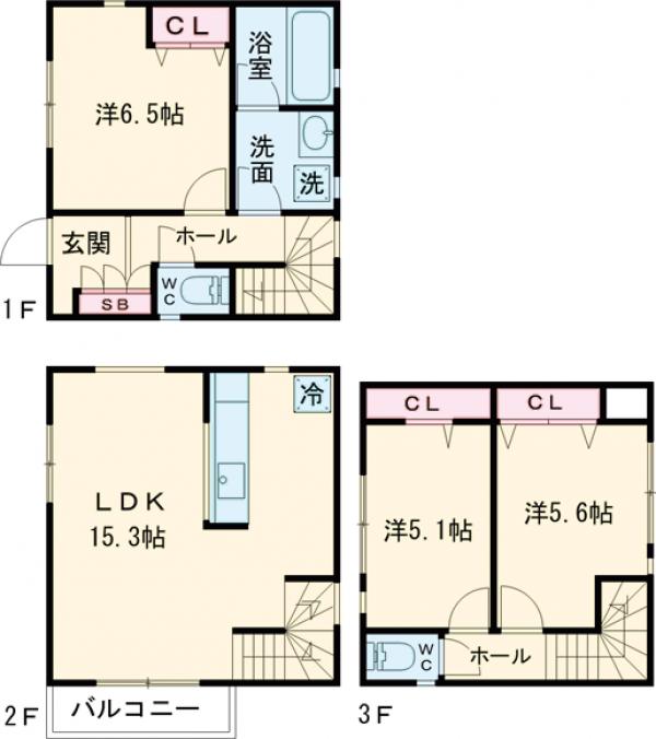 Kolet尾山台南#06の間取り