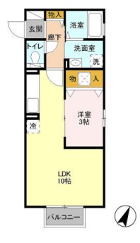 アモーレ Iの間取り