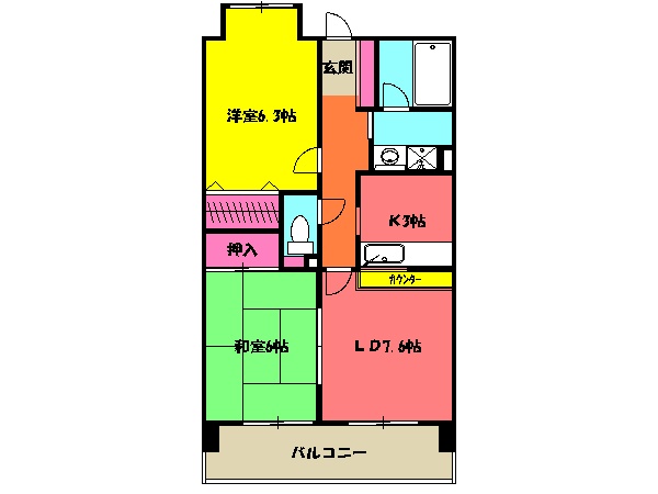 ファンタジーグリーンパレスの間取り