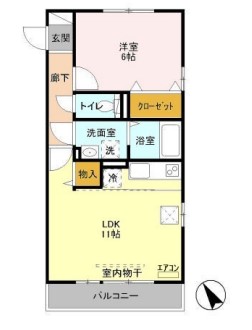 オークヒルズ Ⅱの間取り