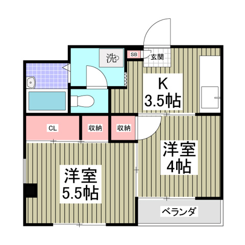 ジュネパレス草加第08の間取り