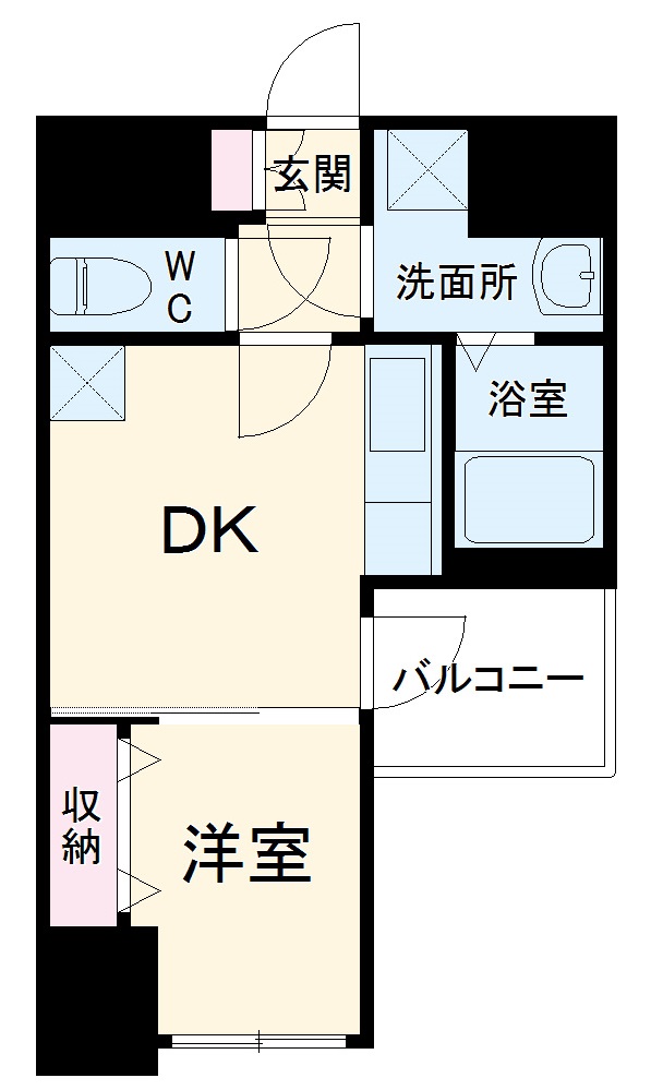 プレサンス今池駅前フェルディノの間取り