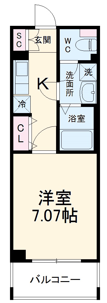 HF草加レジデンスの間取り