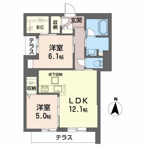 シャーメゾンZENⅡの間取り