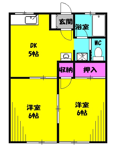 グリーンハイツⅢの間取り