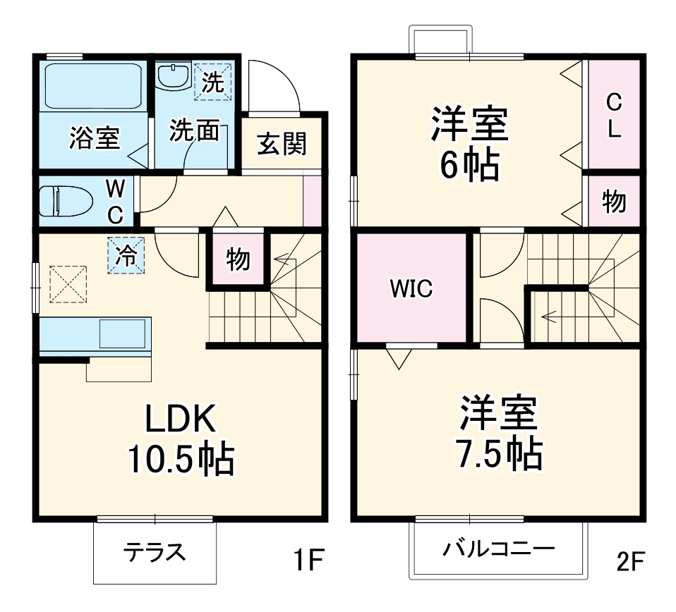 レセンテ八潮 Aの間取り