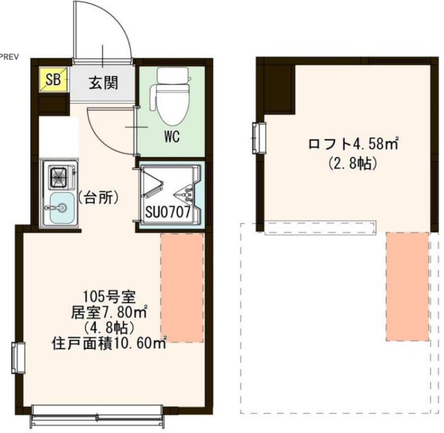 ハーモニーテラス中十条Ⅲの間取り