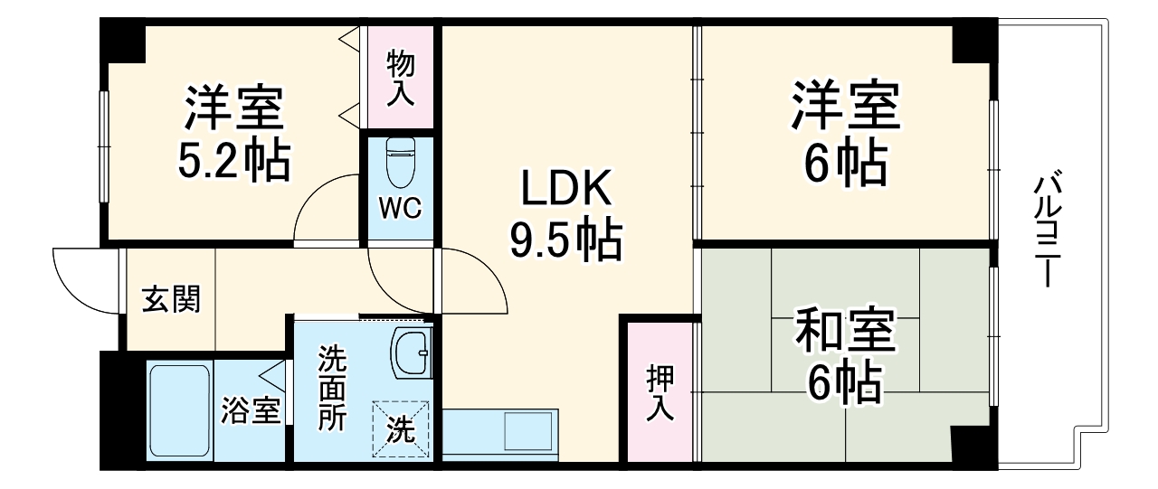 サン大曽根の間取り