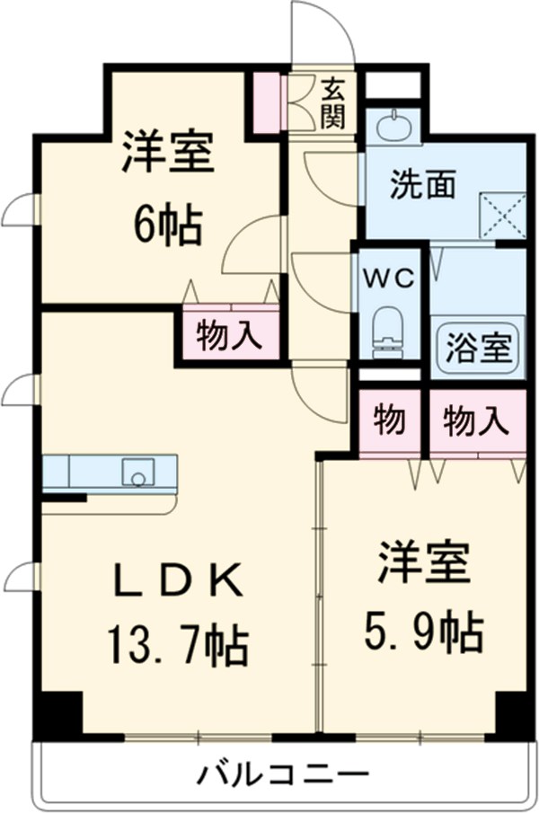 サンモールF.K.Dの間取り