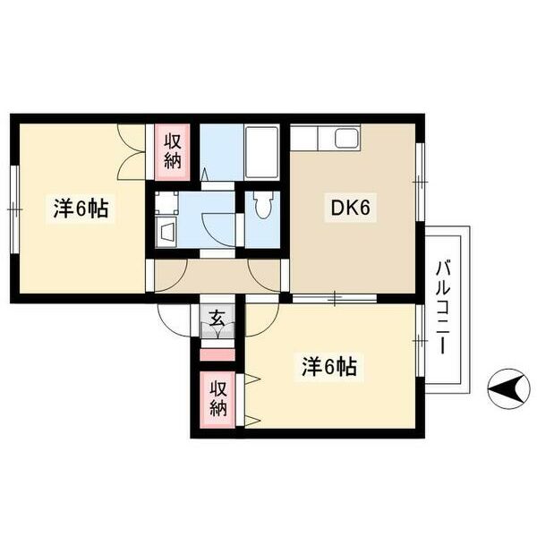 アルタ ビスタ Bの間取り