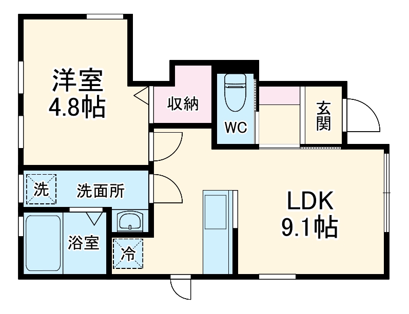 リーブルファイン鯰橋7丁目の間取り