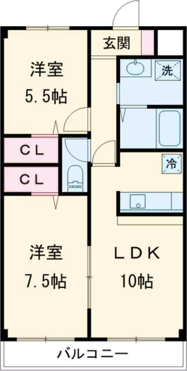 フィールド華美月の間取り