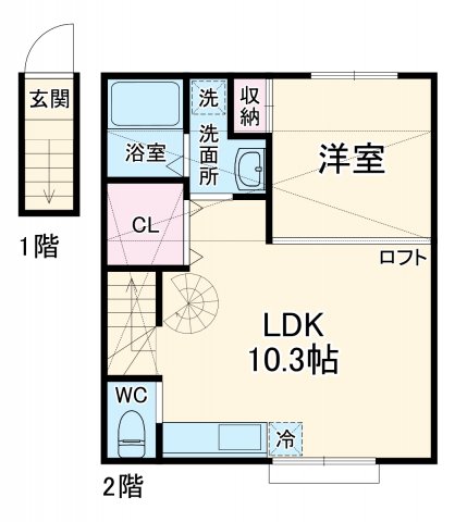 ティアラ浦安A棟の間取り
