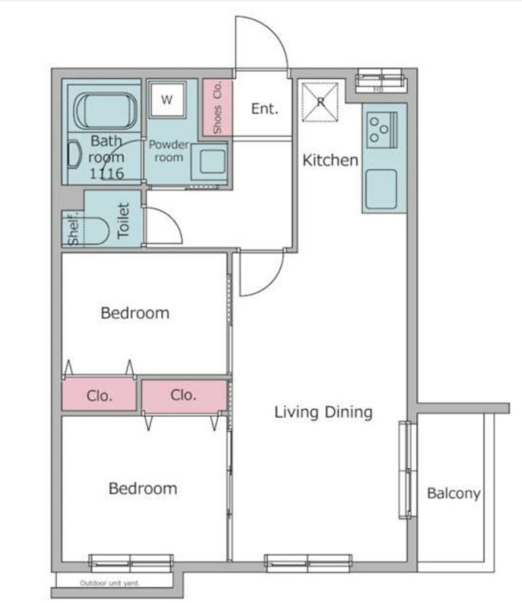 レジディア世田谷若林の間取り