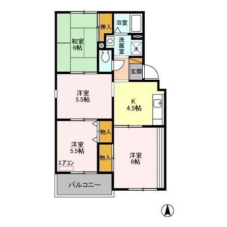 グランメールの間取り