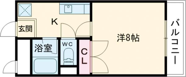オーク長岡天神の間取り