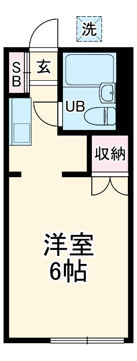サニーウイング・105号室の間取り