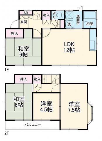 リブレス外川戸建の間取り