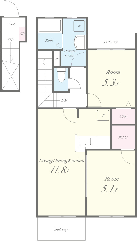 プチシャの間取り