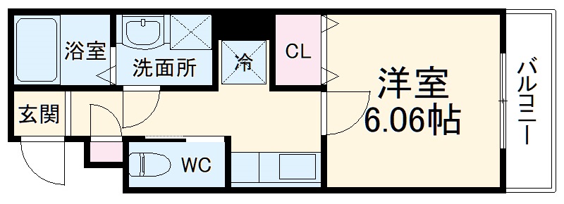 ガレリア大阪空港Ⅰの間取り
