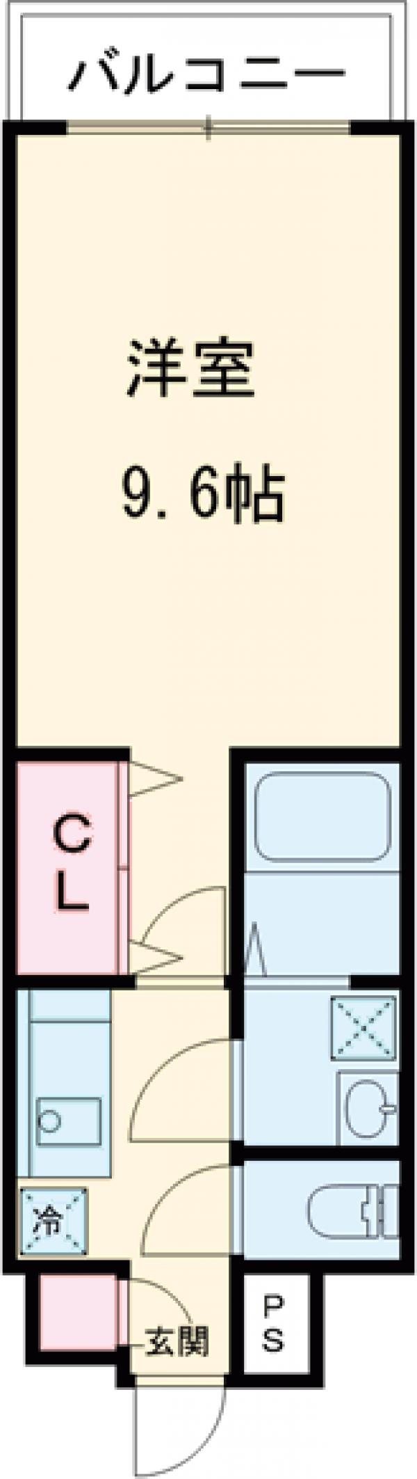 イーストポート・107号室の間取り