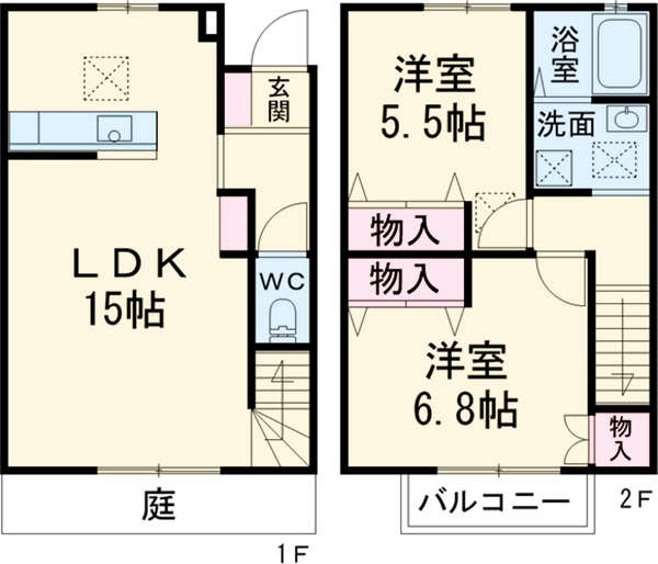 アヴニールテラスAの間取り