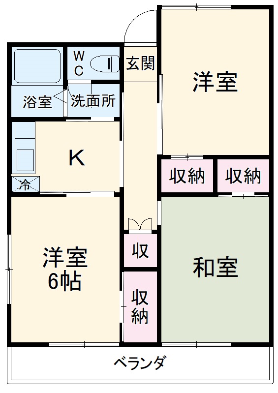 クレストコートアゼリアⅡの間取り