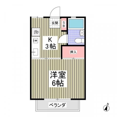 スナハイツの間取り