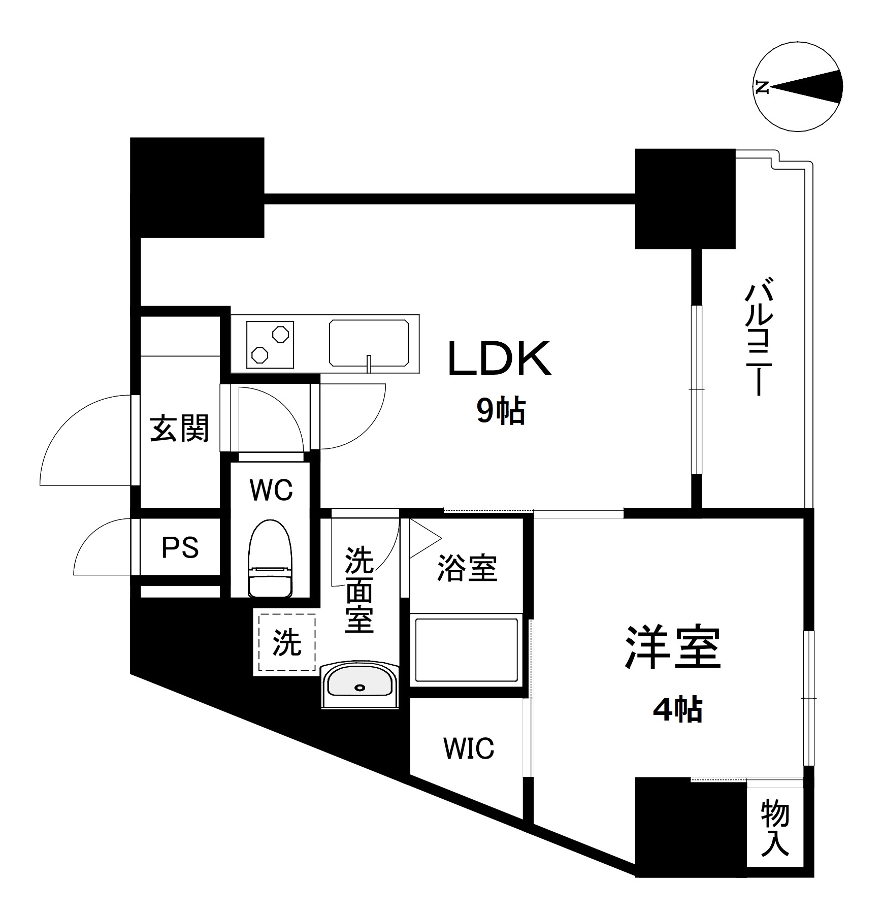 レクシア天神西町の間取り