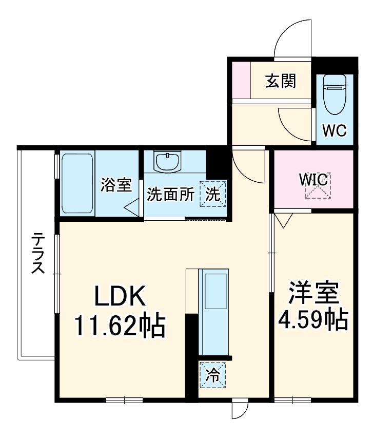 F-Grande十軒の間取り