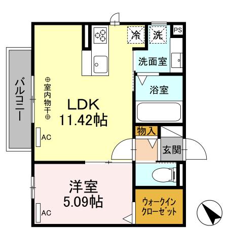 F-Grande十軒の間取り