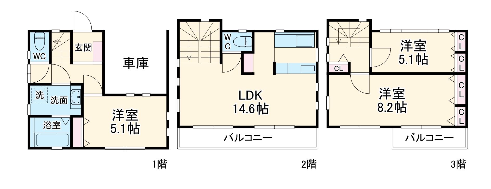 阿部貸家の間取り