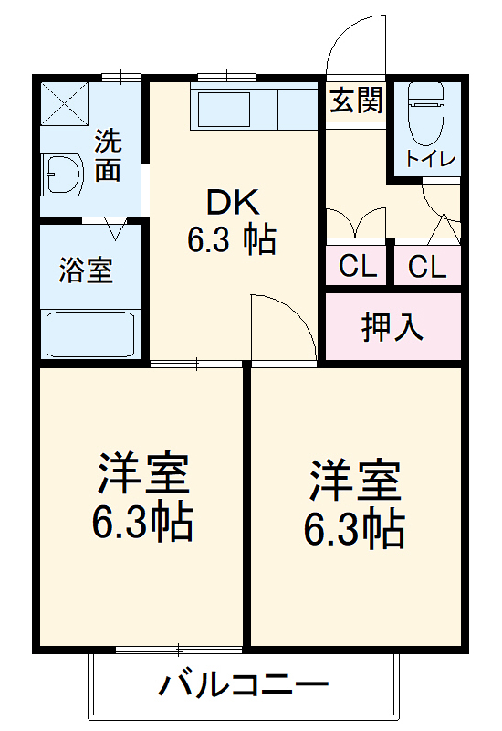 フジハイツの間取り