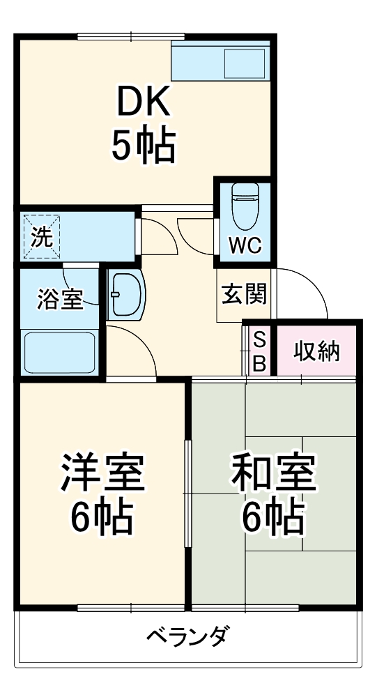 コーポ新井の間取り