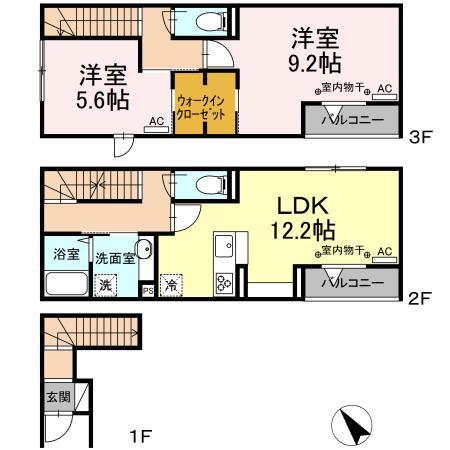アヴァンス平井の間取り