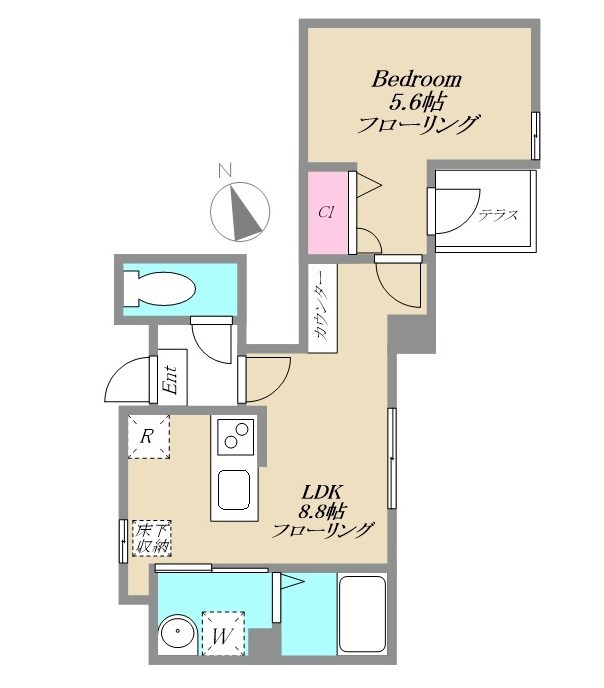 Maison Colza Kitasenjyuの間取り