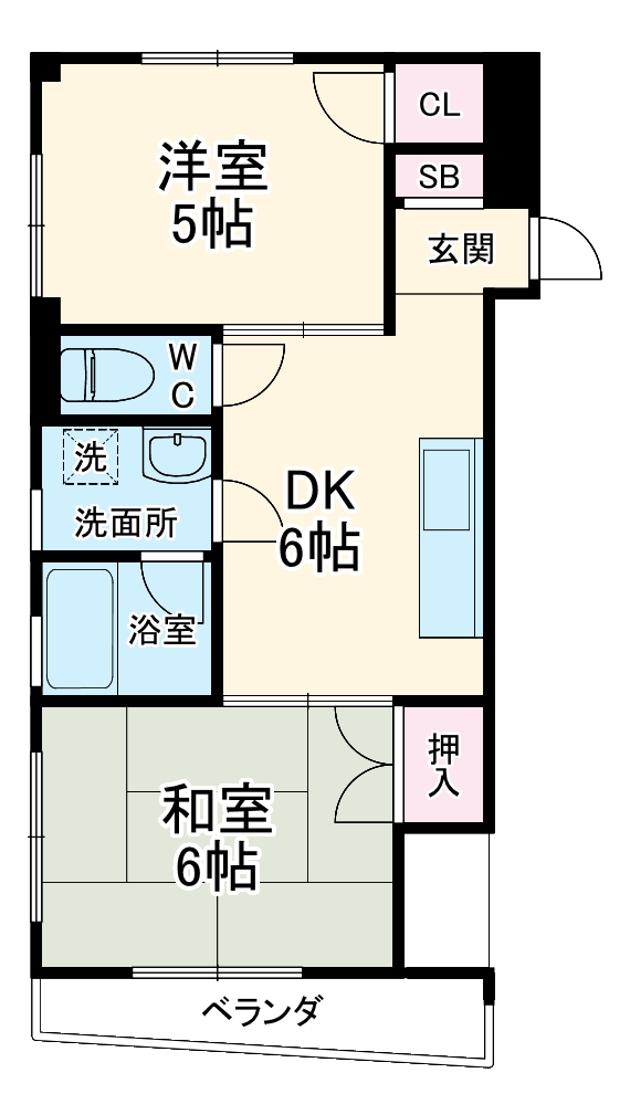 キャピタルコート石川町の間取り