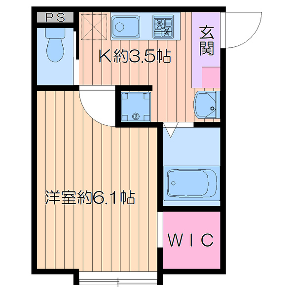 胡録台の完工年月(2023年8月)築の賃貸アパートの間取り