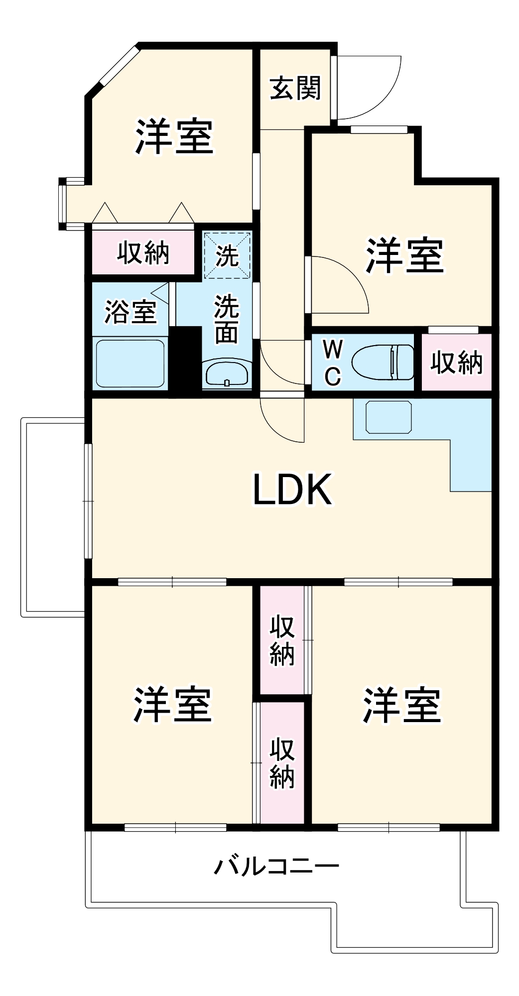 ロイヤルヒルズ待兼山の間取り