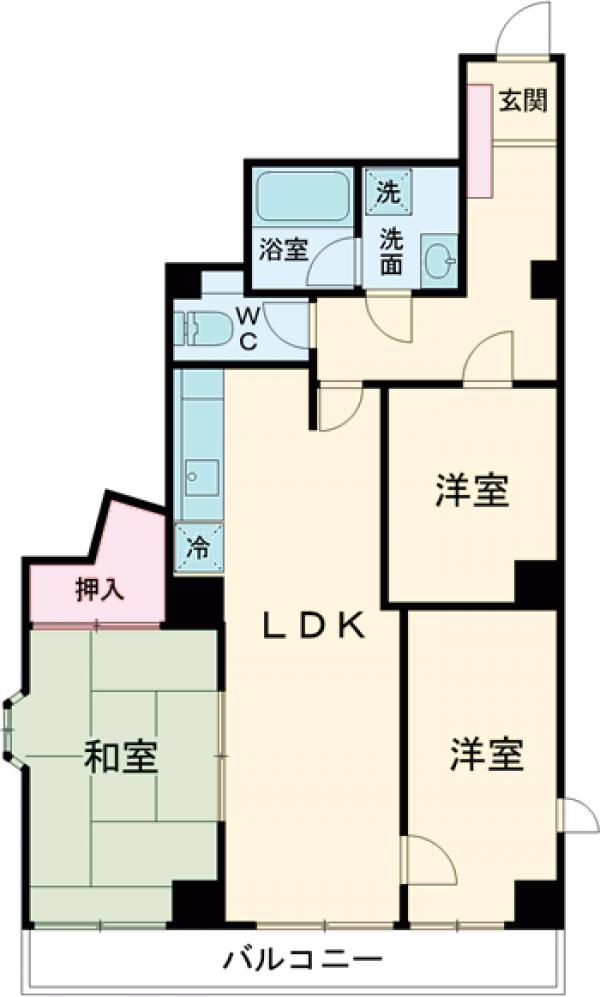 モンテアルト緑青館の間取り