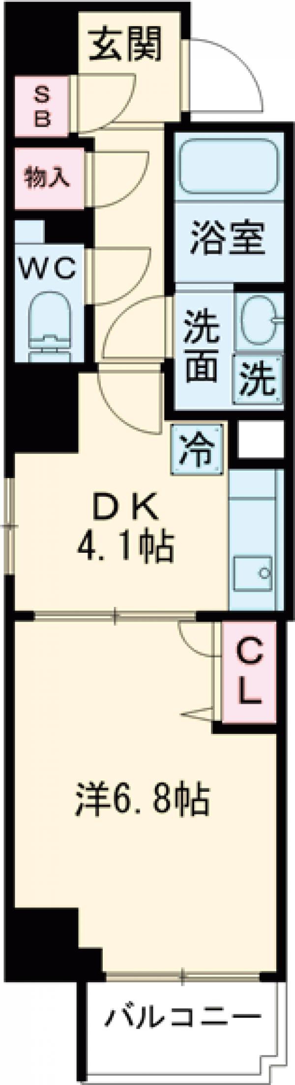 セピアスタジオの間取り