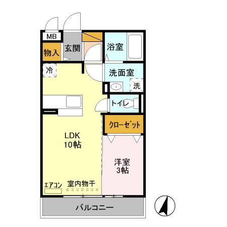 プワールおおたかの森Ⅱの間取り