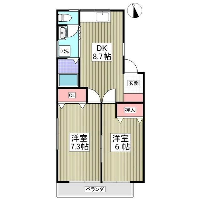 レーベンハイツの間取り