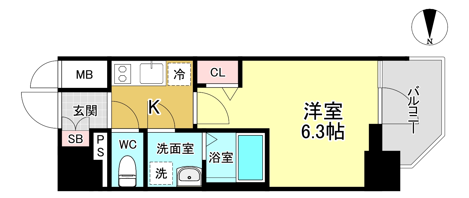 エスリード江坂セントラムの間取り
