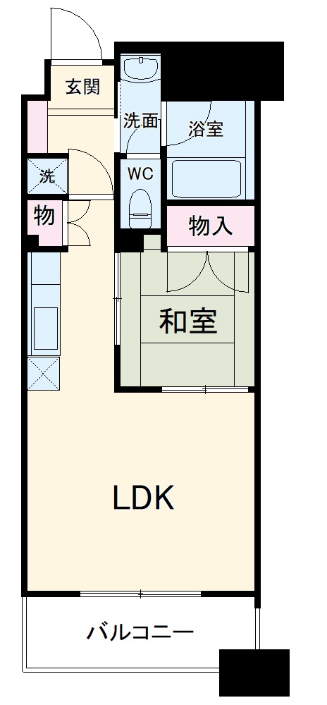 高砂ハイツ高崎西口の間取り